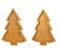 Generic 2 Pcs Wooden Christmas Tree Shape Dessert Serving Dishes, Snack Platter Fruit Cheese Dessert Tray Plate for Christmas Holiday Party, Snack Appetiser Trays (2)