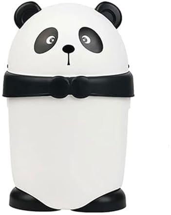 Muzrunq Poubelle Mignonne, Poubelle en Plastique de 7,6 L caneton Poubelle Panda Poubelle Non Glisser la Poubelle de Salle de Bain avec Couvercle de rabais pour Cuisine, Bureau