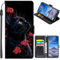 U.DARELIKE Coque Portefeuille pour Xiaomi Redmi A2 / Redmi A1 Folio Etui Cuir PU Housse à Rabat Chat Noir Motif avec Fentes pour Cartes Magnétique Cas de Téléphone pour Xiaomi Redmi A2 / Redmi A1