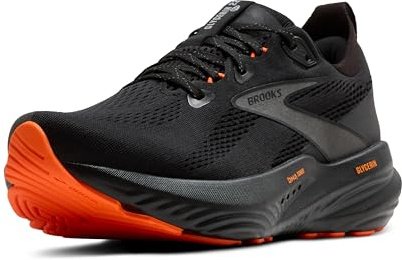 Brooks Herren Glycerin 22 Neutral Laufschuhe, Schwarz/Orange, 43 EU