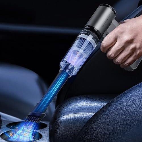 Compressed Air Duster, Jet Dry Blower, Handheld Dust Cleaner 130000RPM Adjustable Speeds, 2 in 1 Electric Air Duster for Outdoor Cars Computers Keyboards