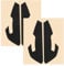 Briny River 2 Pair Grip Tape Compatible with Razer Viper Compatible with Viper Ultimates Gaming Mouse Black