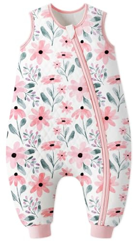 Yoofoss Piccolo sacco a pelo quadrato Air Layer Split Leg 2.5TOG Rosa Fiore XL