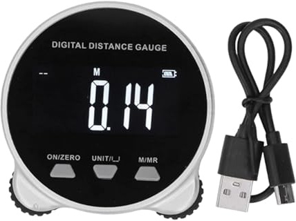 Baoblaze Elektronisches Maßband, digitales Lineal, 200 m langes Rolllineal mit -Display für kreisförmige, gekrümmte und gerade Oberflächen, Schwarz