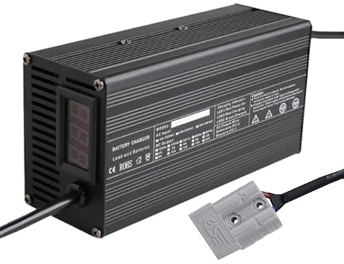HYDTGZ Chargeur de Batterie 400 W 12 V/24 V/36 V/48 V/60 V/72 V Chargeur Intelligent avec Écran LCD et Charge d'entretien,and 72v 4a