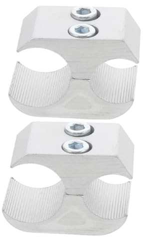 Alipis Rollstuhl Rohrschellen 22 Mm 2 Stück aus Aluminiumlegierung 19mm 25 Mm Stabile Rohrhalterung für Rollstuhl Zubehör Innen und Außen