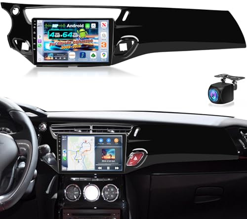 [4G+64G] Android Autoradio per Citroën C3/MK2SC 2009-2016 (left-hand drive) con Wireless Carplay & Android Auto, Schermo Touch IPS 9 pollici con GPS, WiFi, 32EQ, Bluetooth 5.0, Radio FM/RDS
