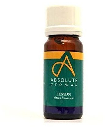 Absolute Aromas Lemon Essential Oil 10ml - 100% Pure, Natural, Undiluted, Vegan and Cruelty-Free - for use in Diffusers and Aromatherapy Blends