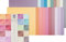 Ursus 81420099 - Scrapbook paper Block, Struktura Pearl 2, ca. 30,5 x 30,5 cm, 220 g/qm, 20 Blatt in 20 verschiedenen Farben, durchgefärbt, einseitig bedruckt mit Vintage Effekt