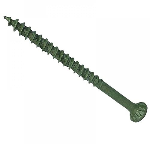 ForgeFast Countersunk Decking Screws | 5.0 x 100mm | Green Elementech 2000 | Tub 300