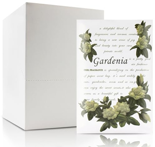 Saquito aromático para cajones y armarios, lote de 12 bolsas (Gardenia)