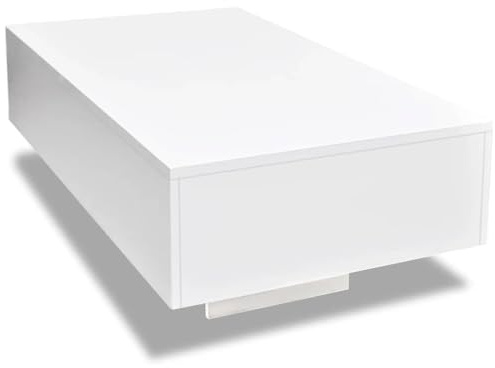 vidaXL Coffee Table High Gloss White