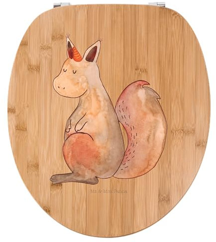 Mr. & Mrs. Panda Motiv WC Sitz Einhorn Glauben - Geschenk, Pegasus, Klodeckel, Unicorn, Eichhörnchen, Einhörner, Toilette, Toilettendeckel,