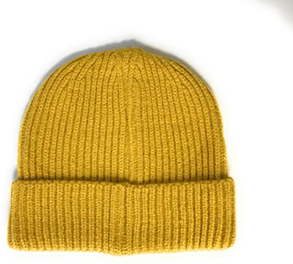 Wigwam Fisherman Trawler Skully Beanie-Mütze, Vintage-Stil, Hipster-Mütze, Senfgelb, Senffarben