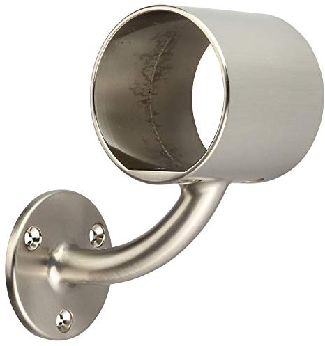 Forge Wall Mounted Mopstick Handrail Bracket - Nickel