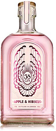 58 Gin - Pink Apple and Hibiscus Gin, 70cl