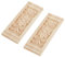 SUPERFINDINGS 2Stk Holz Geschnitzte Applique Frame Onlay Unlackierte Möbel Dekoration Rechteck Muster Für Home Door Cabinet Decoration 160x60x9.5mm