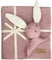 DIKOS Original 2-in-1 Babydecke & Kuscheltuch SCHMUSE-Hase (Altrosa) – schönes Geschenk zur Geburt für Neugeborene – aus weicher Bio-Baumwolle (GOTS) – ideal als erstes Kuscheltier für Baby Mädchen