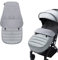 AUPOWER Chancelière universelle pour poussette - Imperméable et coupe-vent - Doublure polaire - Gris