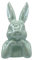 Knüllermarkt 33750-003 I Keramik Osterhasen Büste | Mint ca. 18,5 cm I Osterdeko Heimdeko I Frühling Frühjahr Tischdeko Ostern