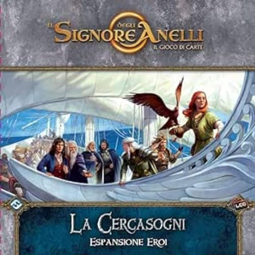Asmodee - Der Herr der Ringe: Das Kartenspiel - Die Sucher, Erweiterung Helden, 1-4 Spieler, 14+ Jahre, Italienische Ausgabe