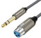 SOEYBAE equilibrado Cable de XLR Hembra a 6.35 mm 1/4 macho 3M,Jack estéreo trenzado cable de Micrófono,para Altavoz Condensador Mic Guitarra Mixer