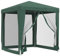 vidaXL Carpa para Fiestas con 4 Paredes de Malla, Cenador para Fiestas Bodas, Toldo Resistente al Agua, Carpa de Jardín Terraza, HDPE Verde