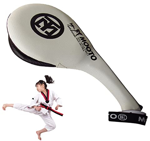 Teksome Frappe - Cibles élastiques Coups Pied karaté,Boxe Double Strike pour, Jeunes Adultes, équipement d'entraînement d'arts Martiaux, 14,57 x 7,09 Pouces