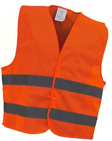 Luckyberg Warnwesten Sicherheitsweste Auto | Warnweste Pannenweste für Herren and Damen. Warnwesten Gelb oder Orange Sicherheitsweste Reflektorweste, Weste Neongelb/Neonorange Reflektierend.