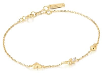 ANIA HAIE Damen-Armband 925er Silber Farbstein One Size Gold 32025392