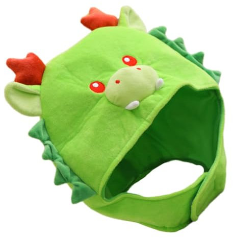 OKUMEYR halloween kostüm tiermütze kloburste fastnachtskostüm kostüm hats Kostümpartyhut Party-Kopfbedeckung niedlich Drachenhut Zubehör Drachenkopfschmuck Kleidung Plüsch