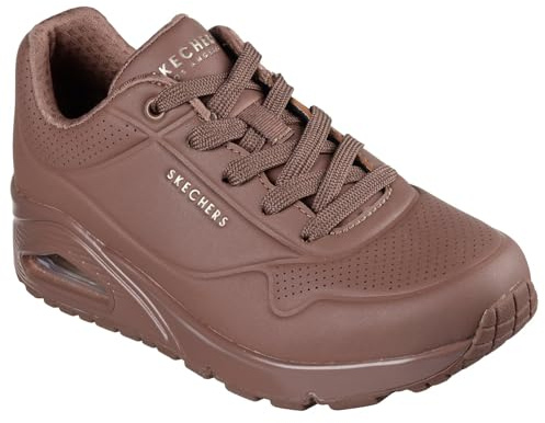 Skechers Femme Uno Stand On Air, Brown Duraleather Mesh, 39 EU
