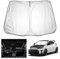 YEE PIN GR Yaris Parasol Coche Compatible con Toyota GR Yaris 2020-2023 2024, Parasol Plegable Coche Parabrisas Parabrisas Protección UV Polvo
