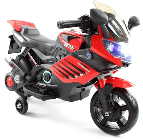 Motorrad RR S1000, Kinderauto Kinderfahrzeug Elektromotorrad (Rot)
