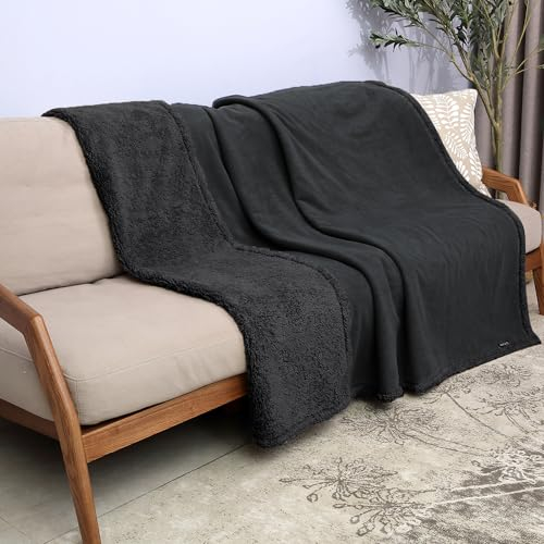 Catalonia Classy Liebesdecke Wasserdicht Decke für Sex, Sex Decke Wasserdicht Kuschelig, Wasserfeste Hundedecke Katzendecke Sofa Schutzdecke, Sofa Bett Decke, L 150x200 Große Decke, Schwarz/Schwarz