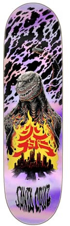 Santa Cruz Godzilla Shin Knox Firepit Skateboard-Decks, 21,6 x 81,8 cm