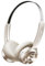 iKF R1 Pop Retro Auriculares Bluetooth inalámbricos Over Ear con Llamadas claras ENC, 75 Horas de reproducción, Sonido HiFi, conectividad con aplicación, Modo Transparencia (Blanco Roto)