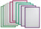 FRANKEN Dokumentenhalter Frame It ECO, DIN A4, magnetisch, 10 Stück, farblich sortiert, ITH4M/10 89
