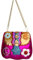 Christbaumschmuck Glas 8,2cm - Handtasche Figur zum Aufhängen - handbemalt & mit Glitzer - Weihnachtsbaum Anhänger für Weihnachten - Christbaumanhänger & Weihnachtsbaumschmuck - Retro Tasche Pink
