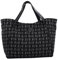 LIU.JO L Tote, Tasche, XL Shopper, Jacquard-Logo, Schwarz