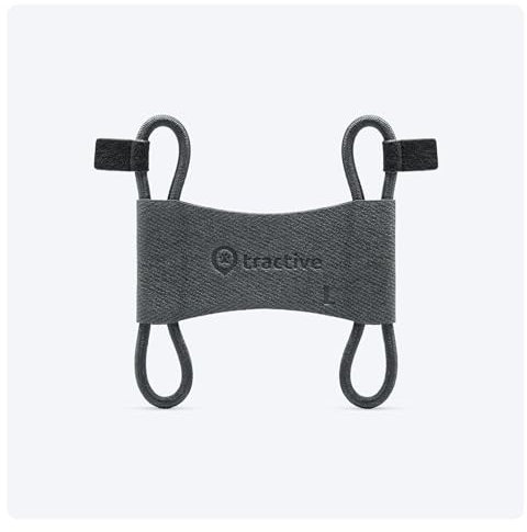 Tractive 2 STK. Textilklammern für Tractive Dog 6 GPS Tracker (Schwarz) - L