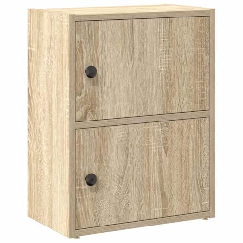 vidaXL Bücherregal Sonoma-Eiche 40x24x52 cm Holzwerkstoff, Bücherschrank, Lagerregal, Regal, Lagerschrank, Schrank, Aufbewahrungsschrank