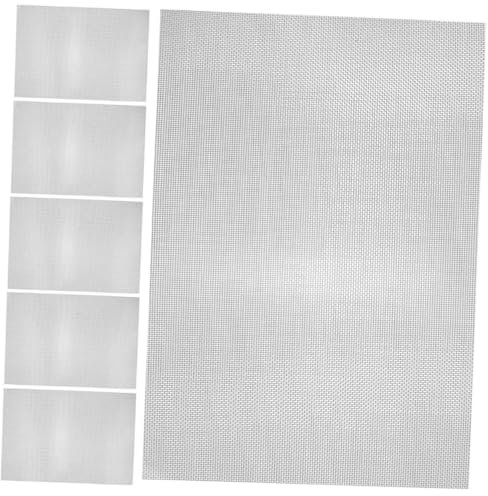 jojofuny 6pcs Mesh Stainless Steel Wire Mesh Screen Metal for BBQ Window Screen Garden Netting DIY Projects