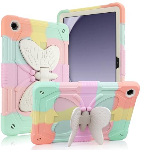 Coolden pour Coque Tablette Samsung Galaxy Tab A9 Plus 11 Pouces 2023 Étui Protection Galaxy Tab A9+ Coque avec Support à Papillons Robuste Antichoc Housse pour Protection Tablette Samsung Tab A9 Plus