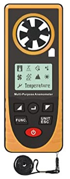 Anémomètre numérique adoptant un compteur de vitesse du vent à écran d'affichage à cristaux liquides matriciel