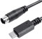 USB-C to Mini-Din MIDI 7 Pin Male Cable, Compatible with IK Multimedia iRig Series HD, HD-A, Keys I/O 25, I/O49, MIDI 2, Pro, Pro Duo, Pro Duo I/O, Pro I/O, Stream,Black (Length: 1m/3.3ft)