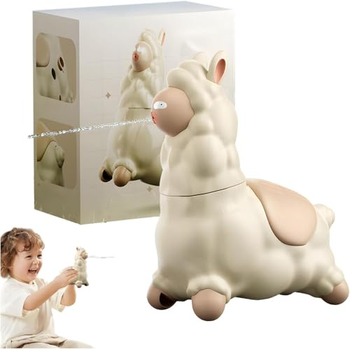 Spitting Llama Water Toy, Interactive Alpaca Water Sprayer, Fun, Leak-Proof Parody Water Sprinkler, Llama Spray Gun with Shaking Head for Outdoor Games, Beach, Yard