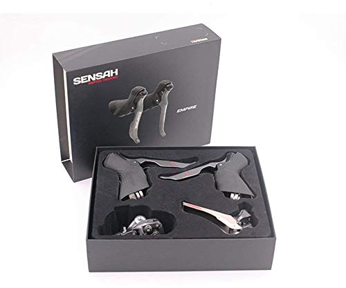 Rennrad Groupset, 2 * 11 Geschwindigkeiten Empire Road Bike Shifters mit Schaltkabel, Double Speed Lever Brake Fahrrad Derailleur Groupset Kompatibel für Shimano und Sram Road Bike
