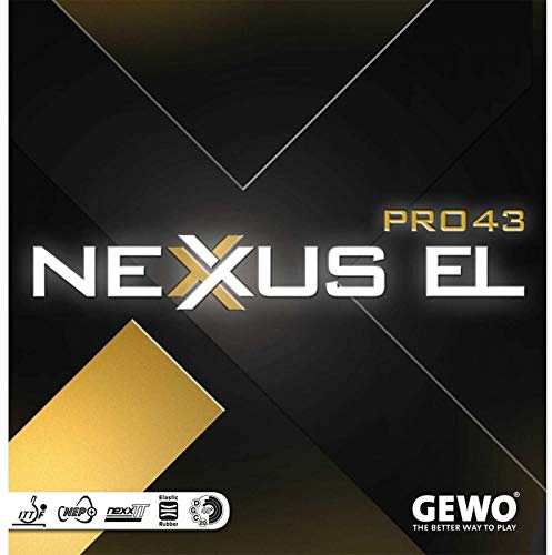 GEWO Belag Nexxus EL Pro 43 Farbe 1,9 mm, schwarz, Größe 1,9 mm, schwarz