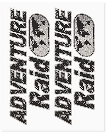 Adventure Stickers Adesivi per Bauletti Moto, 20 x 24 cm